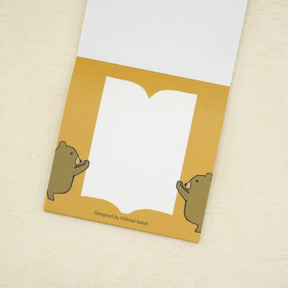 Kinose Printing Endangered Bears and Friends Block Memo Pad
