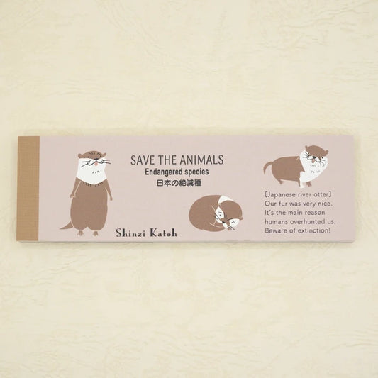 Kinose Printing Extinct Species of Japan Mini Letter Pad
