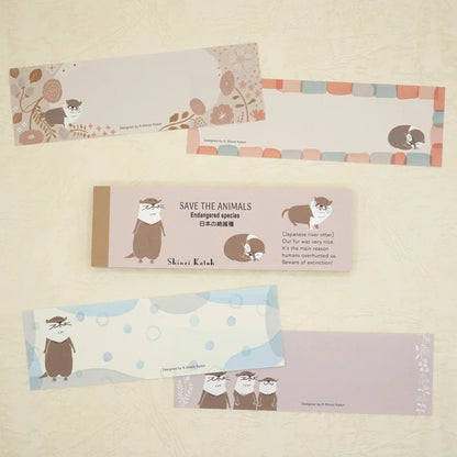 Kinose Printing Extinct Species of Japan Mini Letter Pad