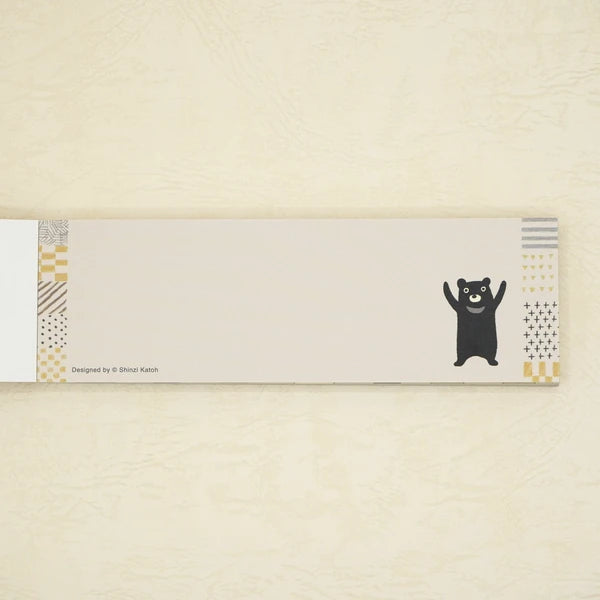 Kinose Printing Endangered Bears and Friends Mini Letter Pad