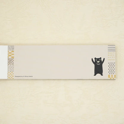 Kinose Printing Endangered Bears and Friends Mini Letter Pad