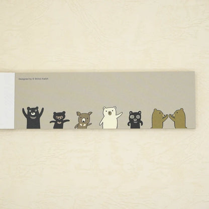 Kinose Printing Endangered Bears and Friends Mini Letter Pad