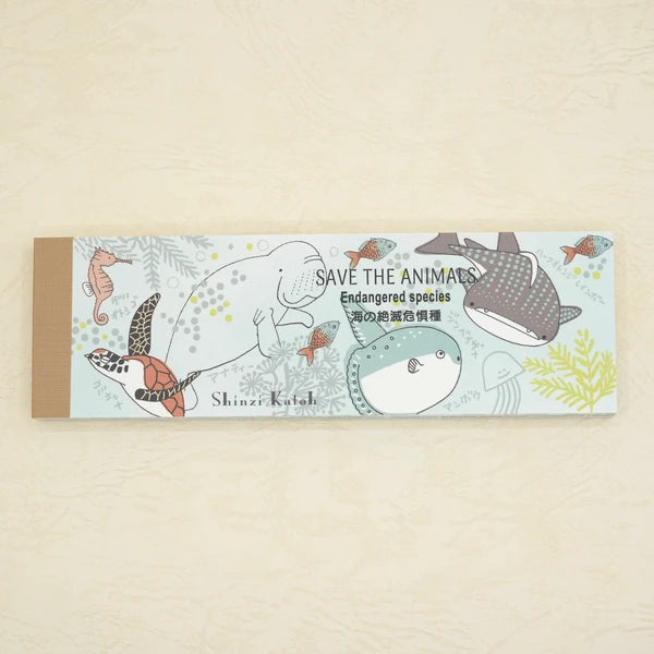 Kinose Printing Endangered Marine Species Mini Letter Pad