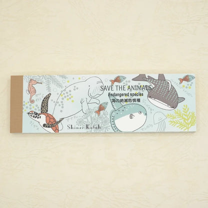 Kinose Printing Endangered Marine Species Mini Letter Pad