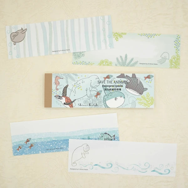 Kinose Printing Endangered Marine Species Mini Letter Pad