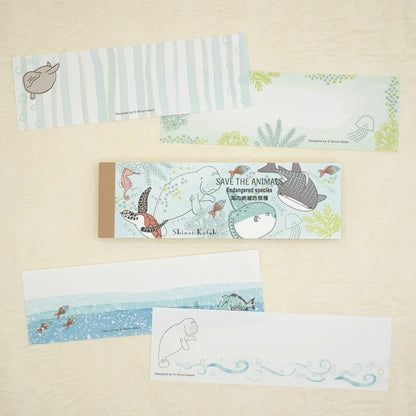 Kinose Printing Endangered Marine Species Mini Letter Pad