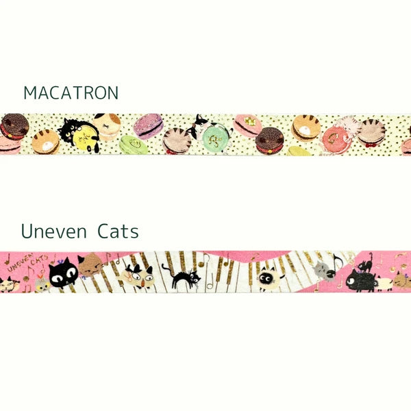 SEAL-DO PRINTING Ballet Nekonekone Kirapika Masking Tape Display Set
