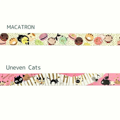 SEAL-DO PRINTING Ballet Nekonekone Kirapika Masking Tape Display Set