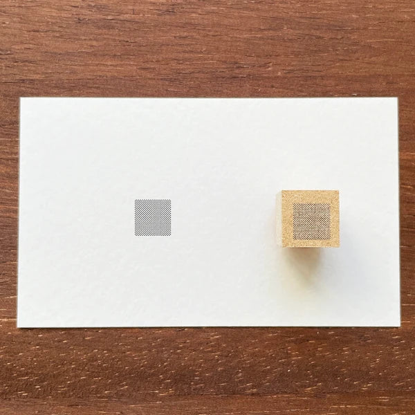 STAMP MARCHE Halftone Square 8mm Rubber Stamp
