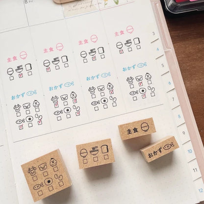 STAMP MARCHE Side Dish Vertical Rubber Stamp