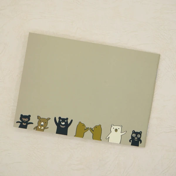 Kinose Printing Endangered Bears and Friends Notebook