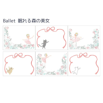 SEAL-DO PRINTING Shinzi Katoh Roll Sticky Notes - Sleeping Beauty Ballet