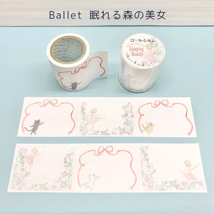 SEAL-DO PRINTING Shinzi Katoh Roll Sticky Notes - Sleeping Beauty Ballet