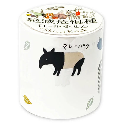 SEAL-DO PRINTING Shinzi Katoh Roll Sticky Notes - Endangered Land Species
