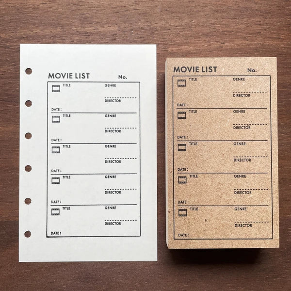 STAMP MARCHE Video List Rubber Stamp