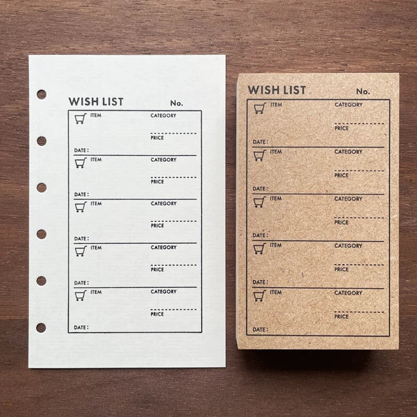 STAMP MARCHE Wish List Rubber Stamp