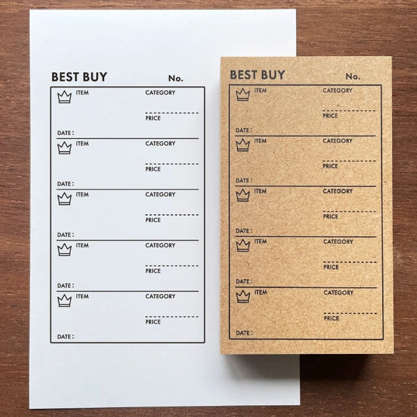 STAMP MARCHE Good Purchases List Rubber Stamp