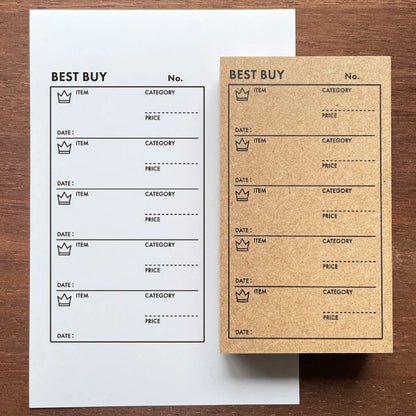 STAMP MARCHE Good Purchases List Rubber Stamp