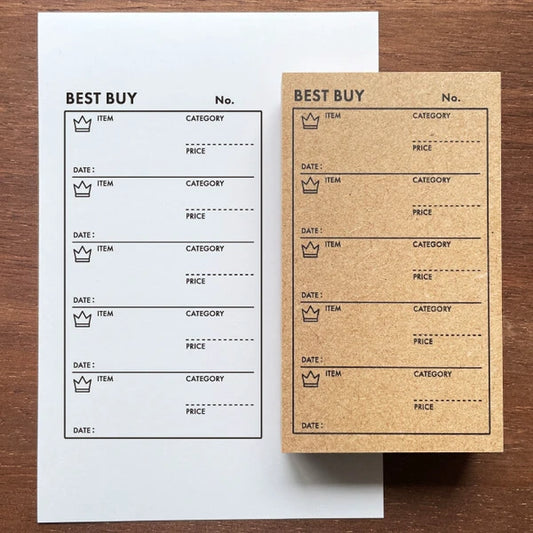 STAMP MARCHE Good Purchases List Rubber Stamp