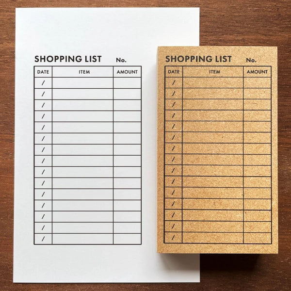 STAMP MARCHE Shopping List Rubber Stamp