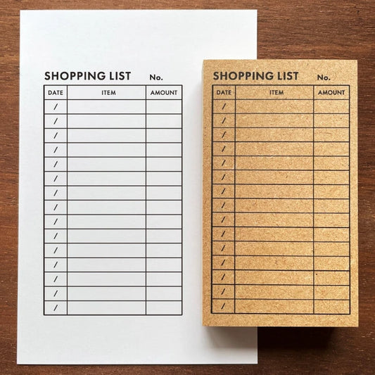 STAMP MARCHE Shopping List Rubber Stamp