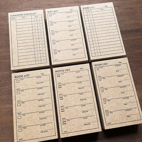 STAMP MARCHE Decluttering List Rubber Stamp