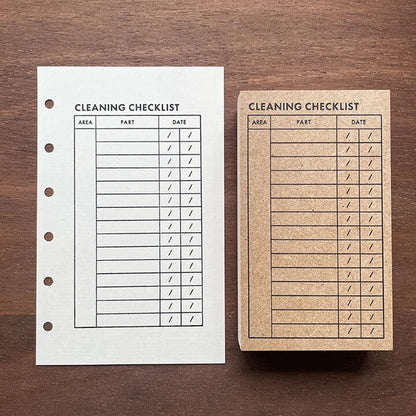 STAMP MARCHE Cleaning Checklist Rubber Stamp