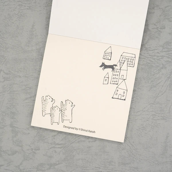 Kinose Printing Little Red Riding Hood Block Memo Pad