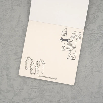 Kinose Printing Little Red Riding Hood Block Memo Pad