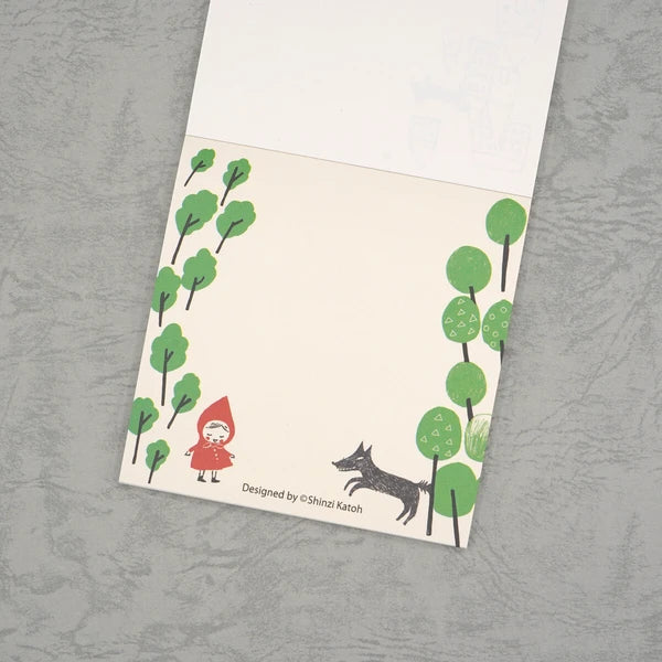 Kinose Printing Little Red Riding Hood Block Memo Pad