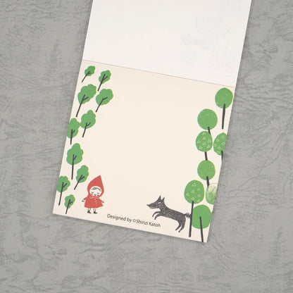 Kinose Printing Little Red Riding Hood Block Memo Pad
