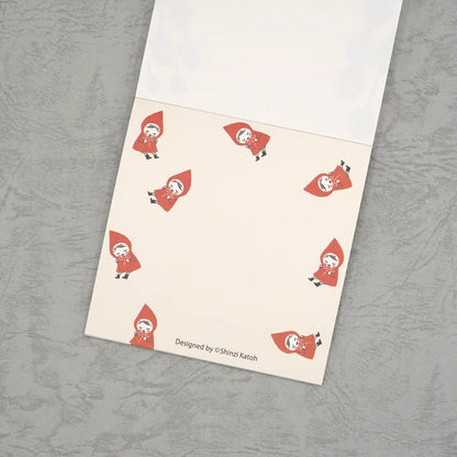 Kinose Printing Little Red Riding Hood Block Memo Pad