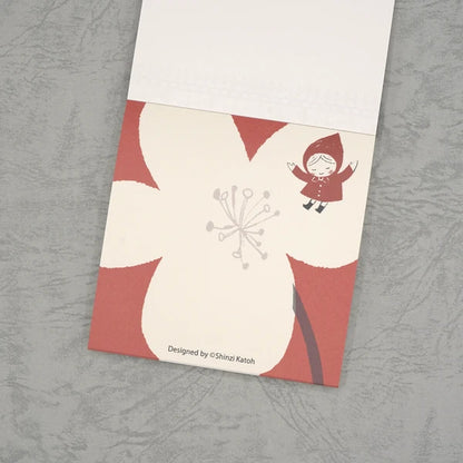 Kinose Printing Little Red Riding Hood Block Memo Pad