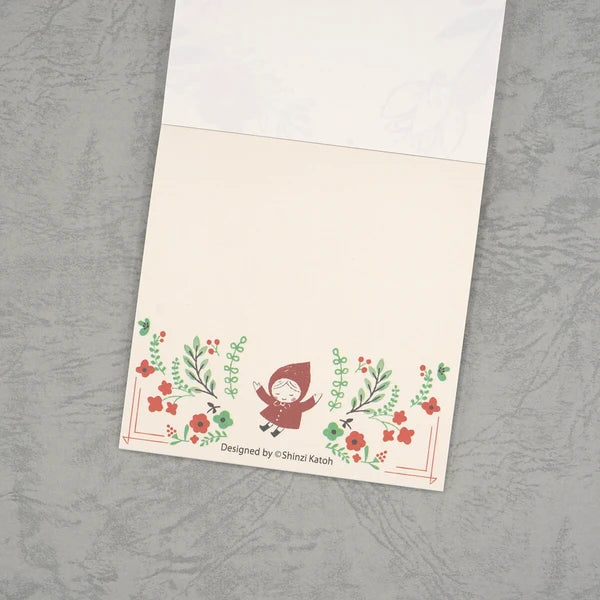 Kinose Printing Little Red Riding Hood Block Memo Pad