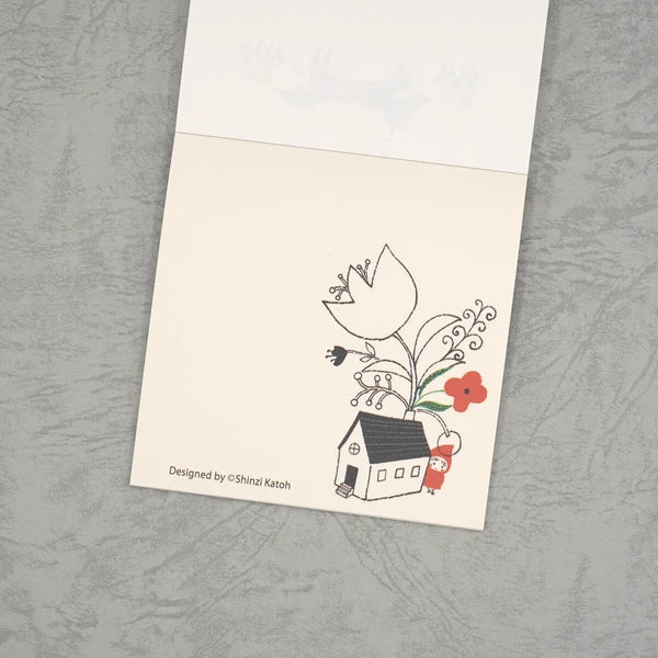 Kinose Printing Little Red Riding Hood Block Memo Pad