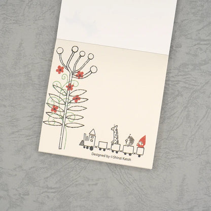 Kinose Printing Little Red Riding Hood Block Memo Pad