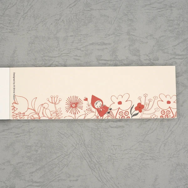 Kinose Printing Little Red Riding Hood Mini Letter Pad
