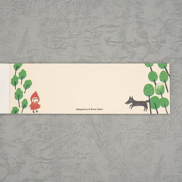 Kinose Printing Little Red Riding Hood Mini Letter Pad