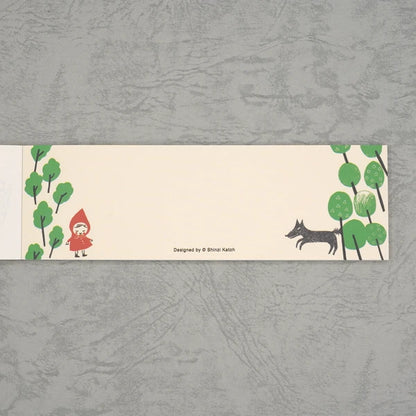 Kinose Printing Little Red Riding Hood Mini Letter Pad