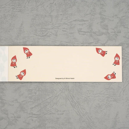 Kinose Printing Little Red Riding Hood Mini Letter Pad