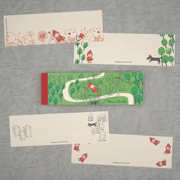 Kinose Printing Little Red Riding Hood Mini Letter Pad