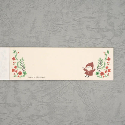 Kinose Printing Little Red Riding Hood Mini Letter Pad