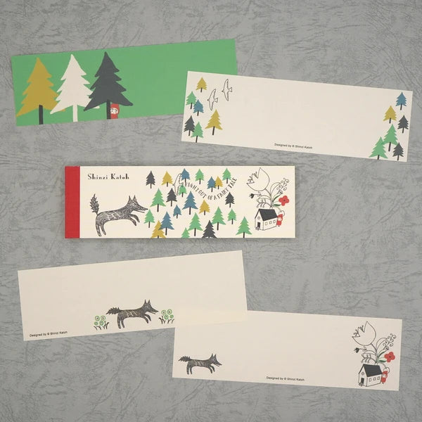 Kinose Printing Little Red Riding Hood Mini Letter Pad