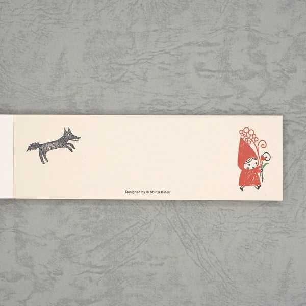 Kinose Printing Little Red Riding Hood Mini Letter Pad