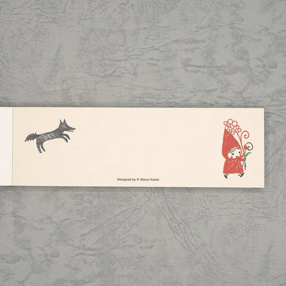 Kinose Printing Little Red Riding Hood Mini Letter Pad