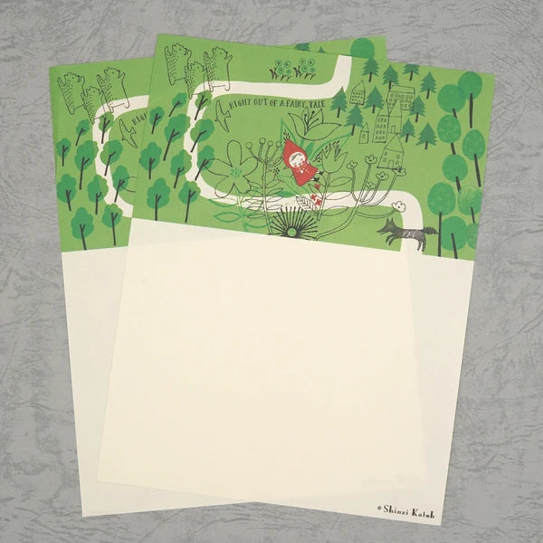 Kinose Printing Little Red Riding Hood Letter Set