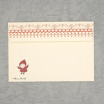 Kinose Printing Little Red Riding Hood Letter Set