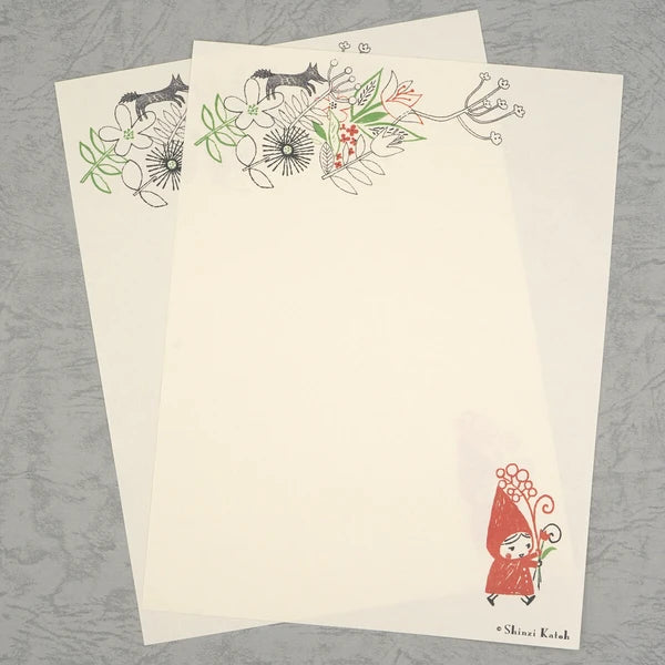 Kinose Printing Little Red Riding Hood Letter Set