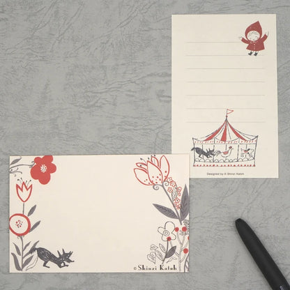 Kinose Printing Little Red Riding Hood Mini Letter Set