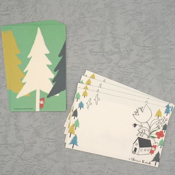 Kinose Printing Little Red Riding Hood Mini Letter Set